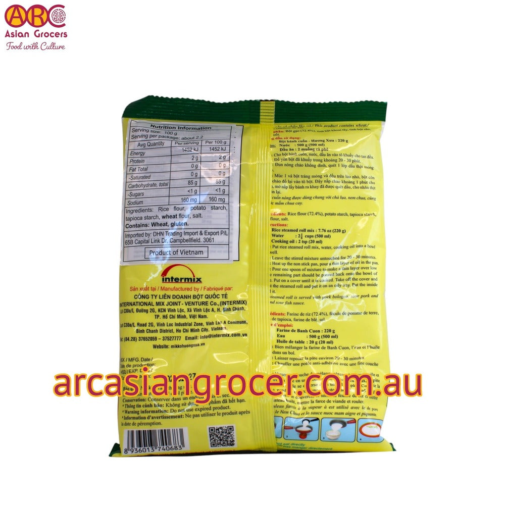 Mikko Rice Steamed Roll Mix - Banh Cuon Huong Xua 220g