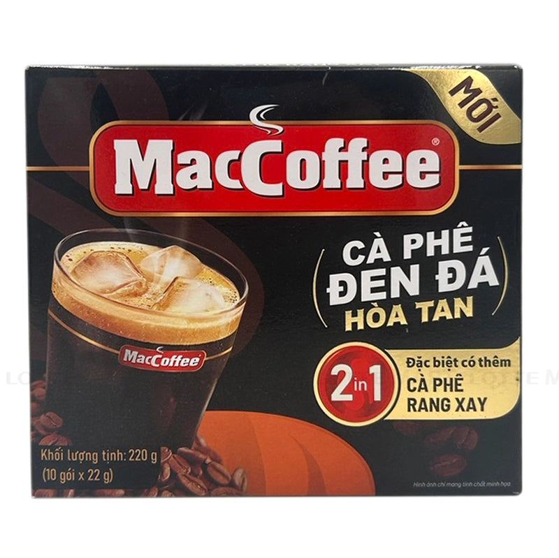 MacCoffee 2 in 1 Iced Black Instant Coffee 10 Sachets