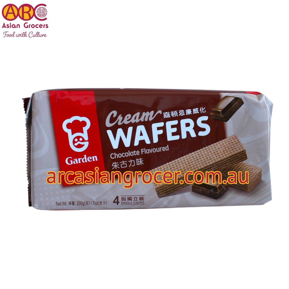 Garden Chocolate Flavoured Cream Wafers 200g