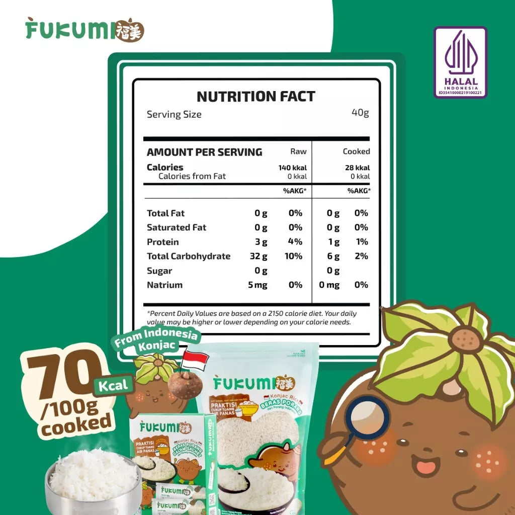 Fukumi Konjac Rice 1kg