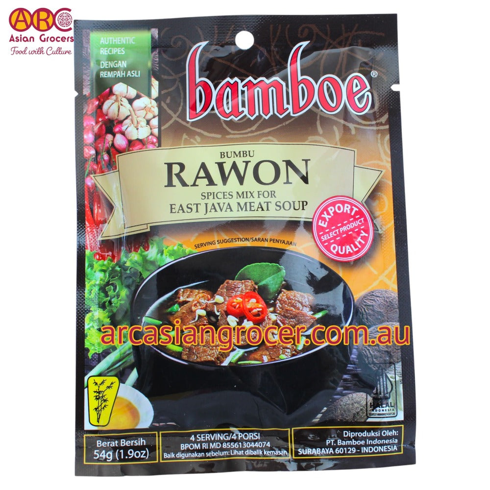 Bamboe Rawon Instant Spices For East Java Meat Soup 54g