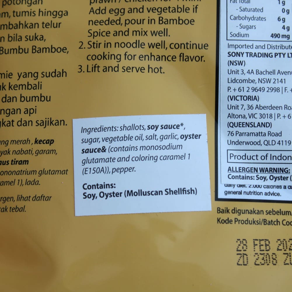 Bamboe Bumbu Mie Goreng (Indonesian Fried Noodle) 45g