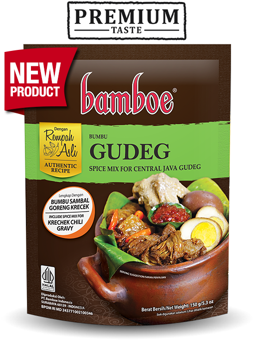 Bamboe Bumbu Gudeg Spice Mix For Central Java Gudeg 150g