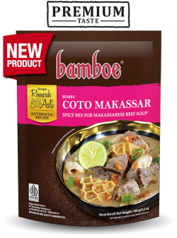Bamboe Bumbu Coto Makassar Spice Mix For Makassarese Beef Soup 100g
