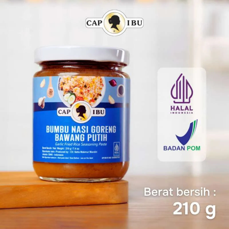 Cap Ibu Bumbu Nasi Goreng Bawang Putih Garlic Fried Rice Seasoning Paste 210g