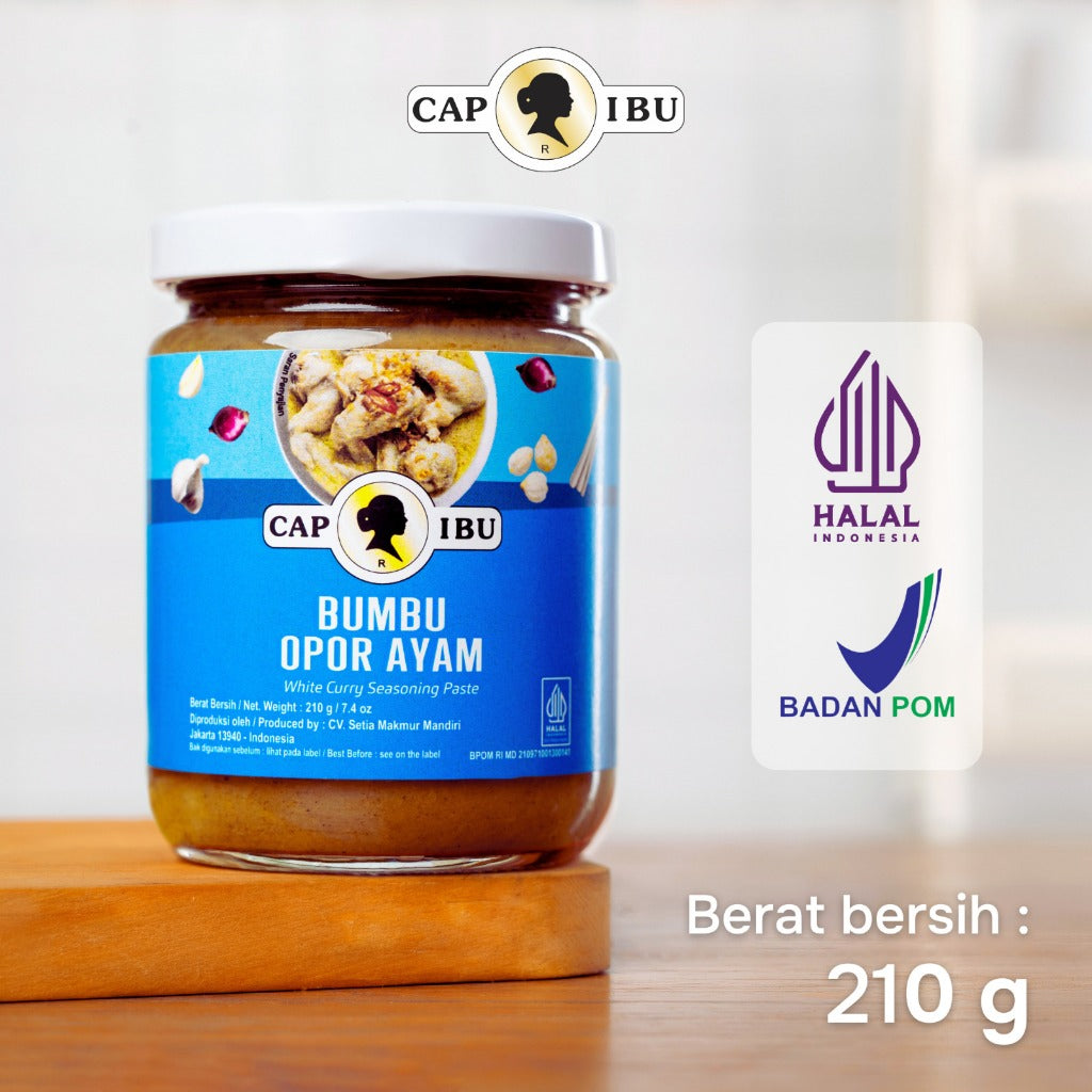 Cap Ibu Bumbu Opor Ayam White Curry Seasoning Paste 210g