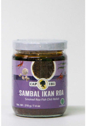 Cap Ibu Bumbu Sambal Ikan Roa Smoked Roa Fish Chili Relish 210g