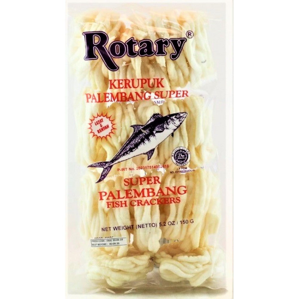 Rotary Kerupuk Palembang Super - Fish Crackers 150g (Best Before: 15.02.2027)