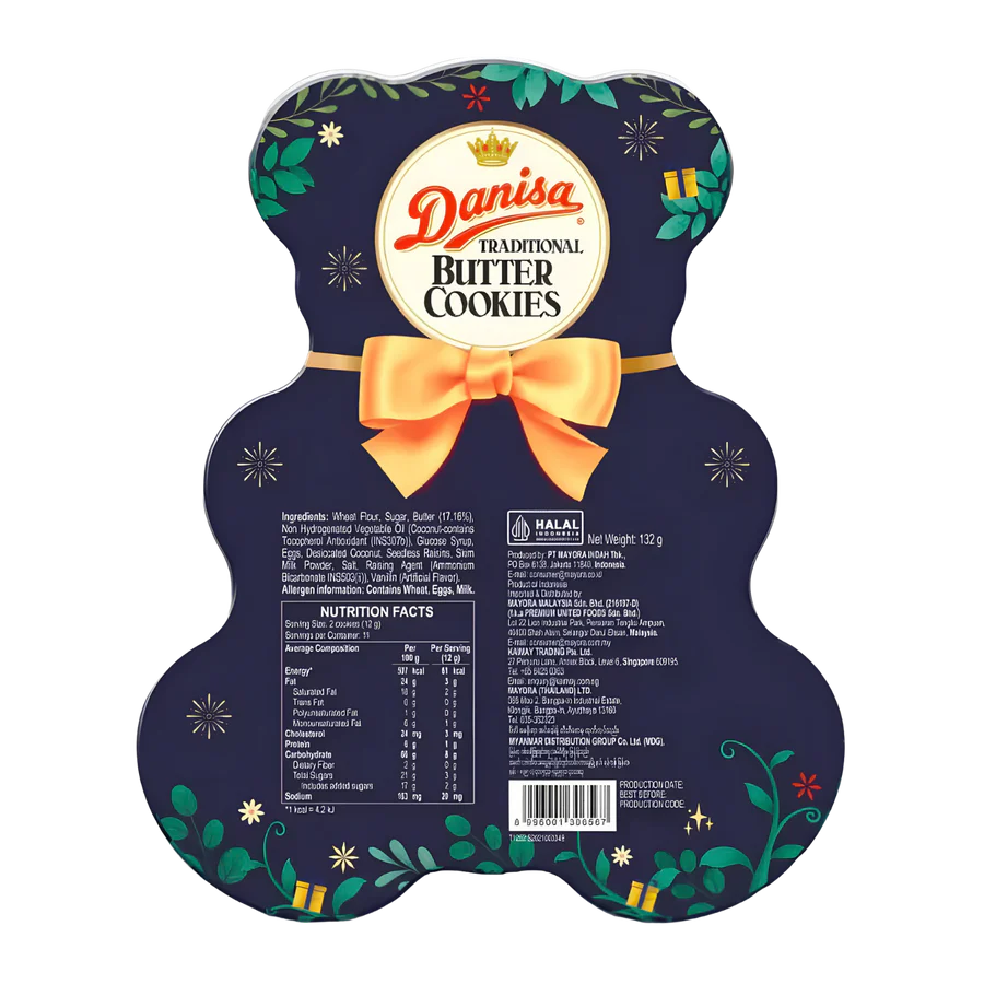 Danisa Traditional Butter Cookies - Bear Limited Edition 132g