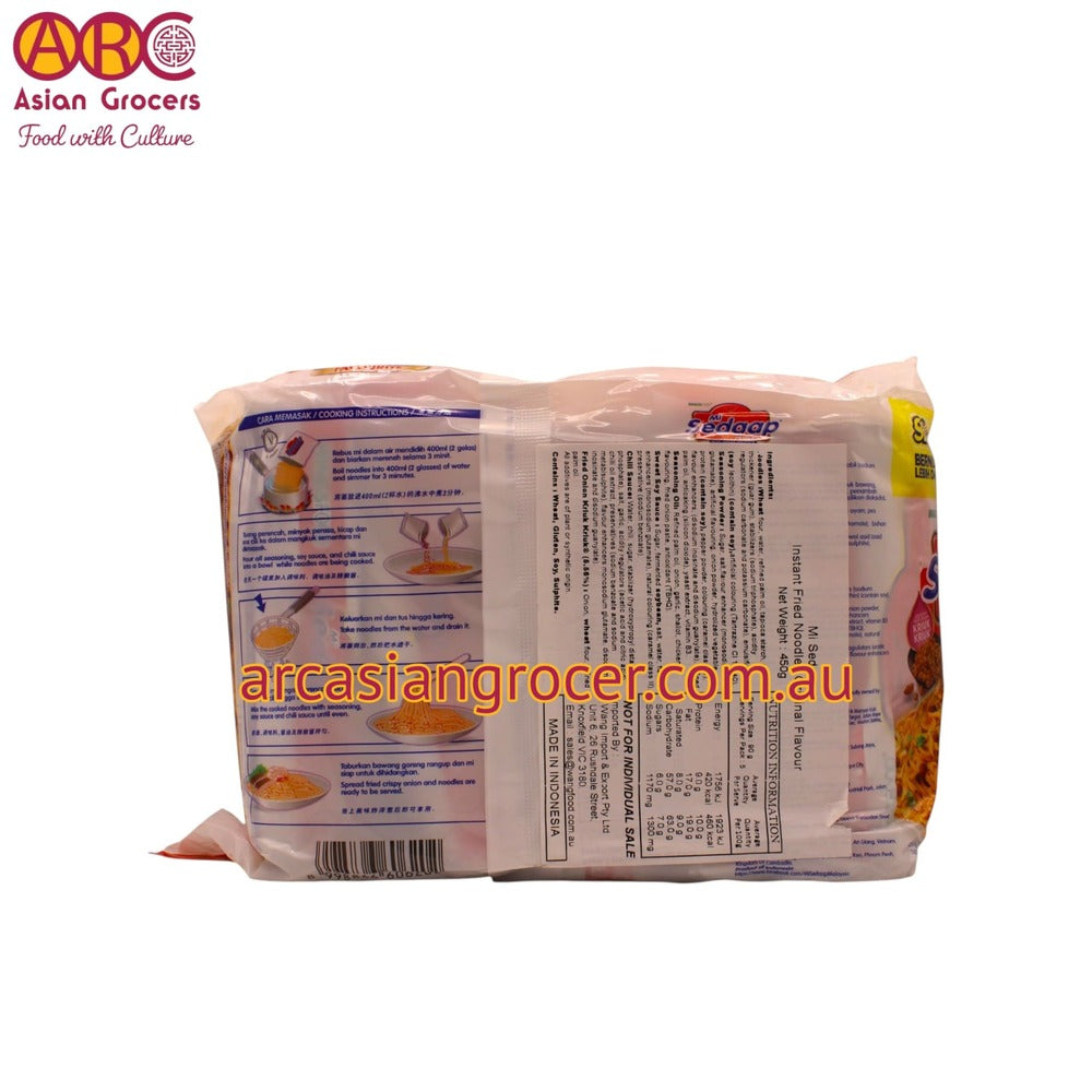 Wingsfood Mi Sedaap Mi Goreng Asli Flavour Instant Noodle 5 Packs