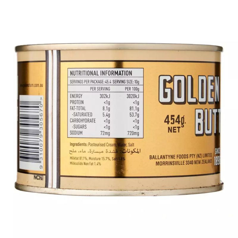 Golden Churn Pure Creamery Butter 454g