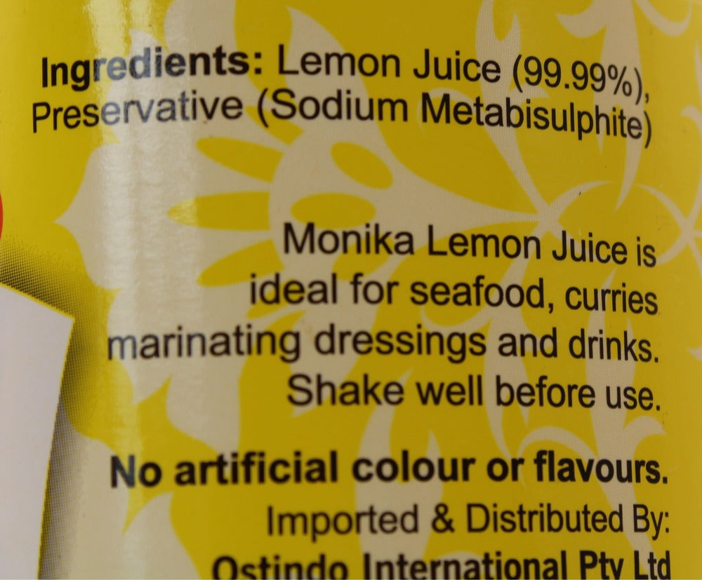 Monika Lemon Juice 250ml