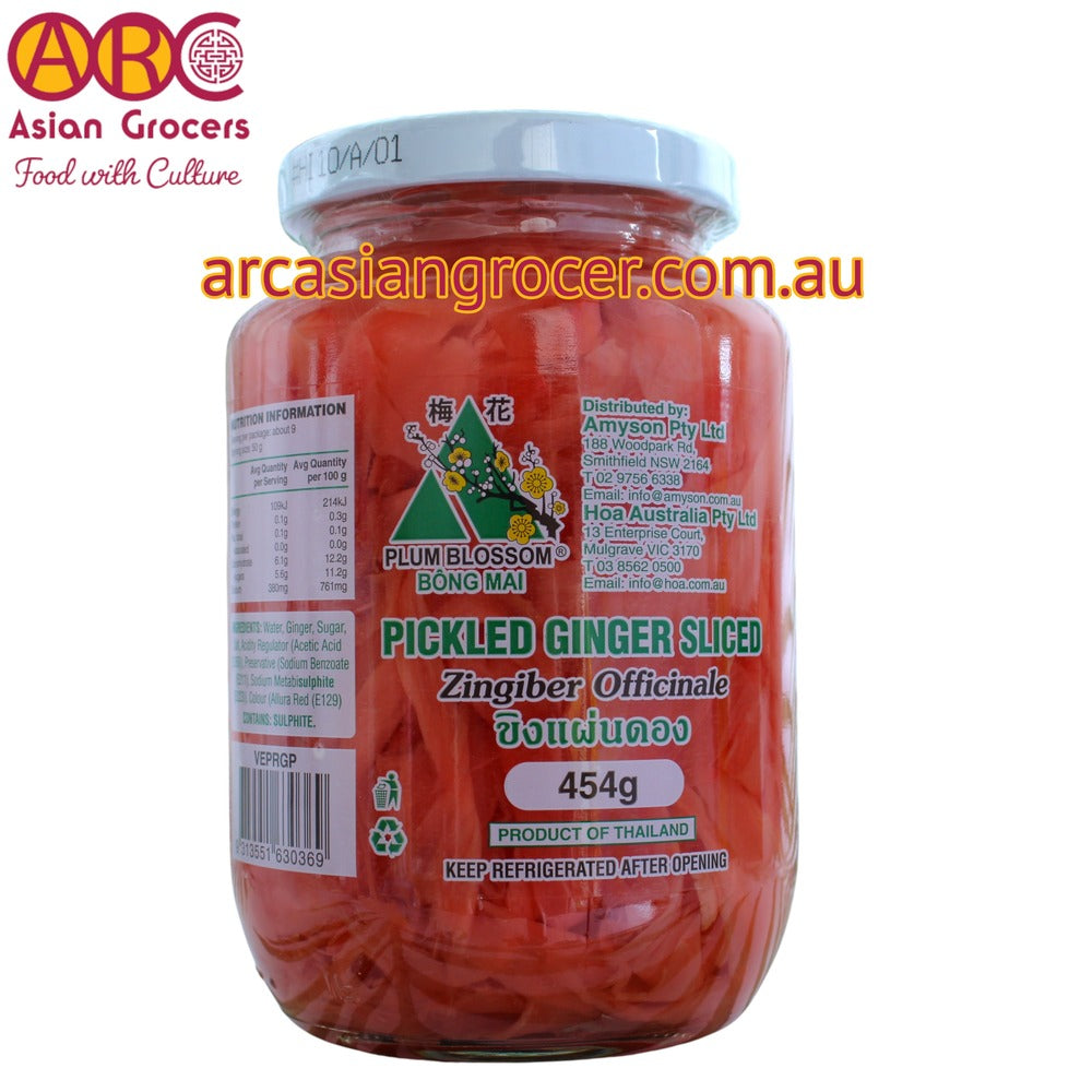 Plum Blossom Pickled Ginger Sliced 454g