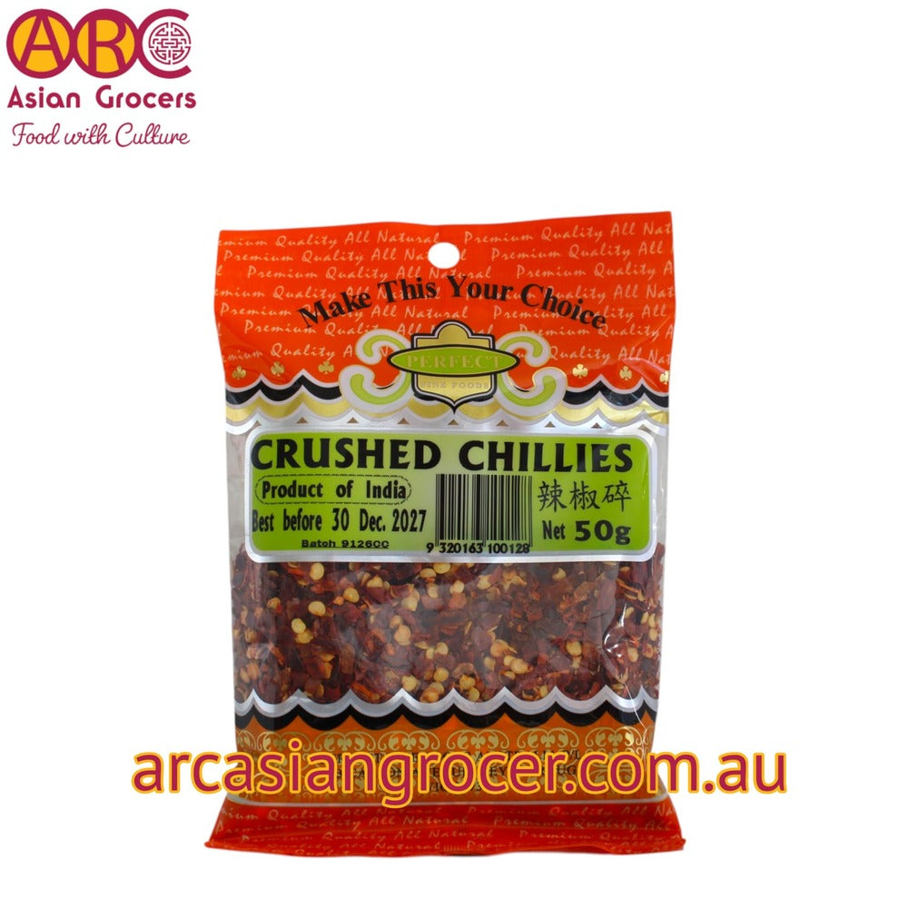 Perfect Fine Foods Chillies Crushed 50g