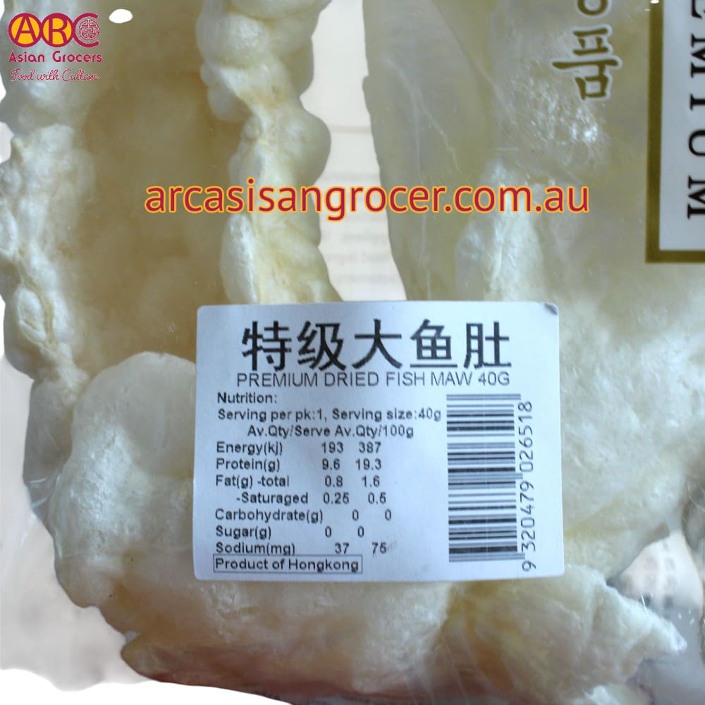 Golden Bai Wei Premium Dried Fish Maw 40g
