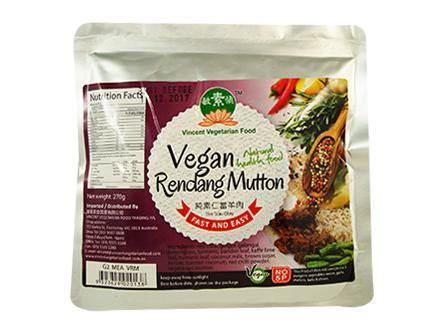 Vincent Vegetarian Food Vegan Rendang Mutton 270g