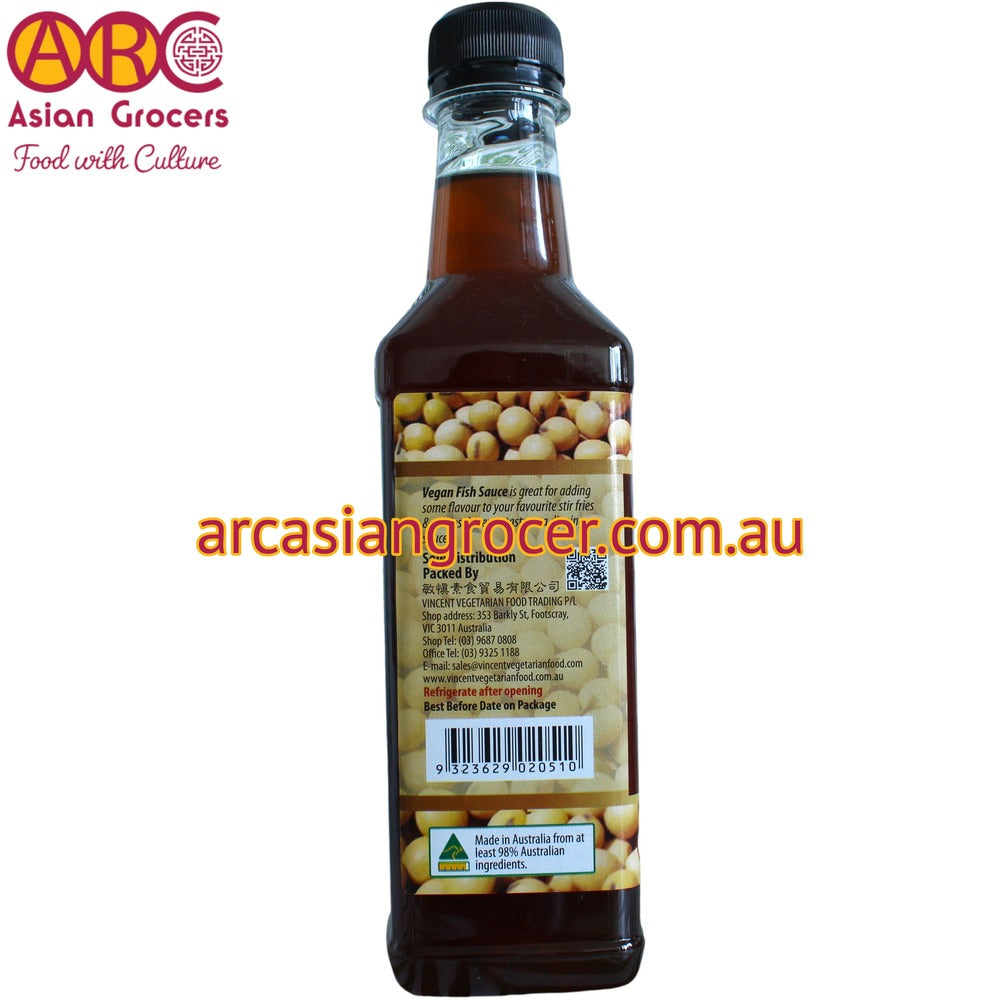 Vincent Vegetarian Food Gluten Free Vegan Fish Sauce 375ml