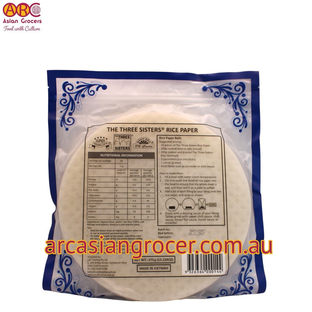 The Three Sisters Rice Paper 375g