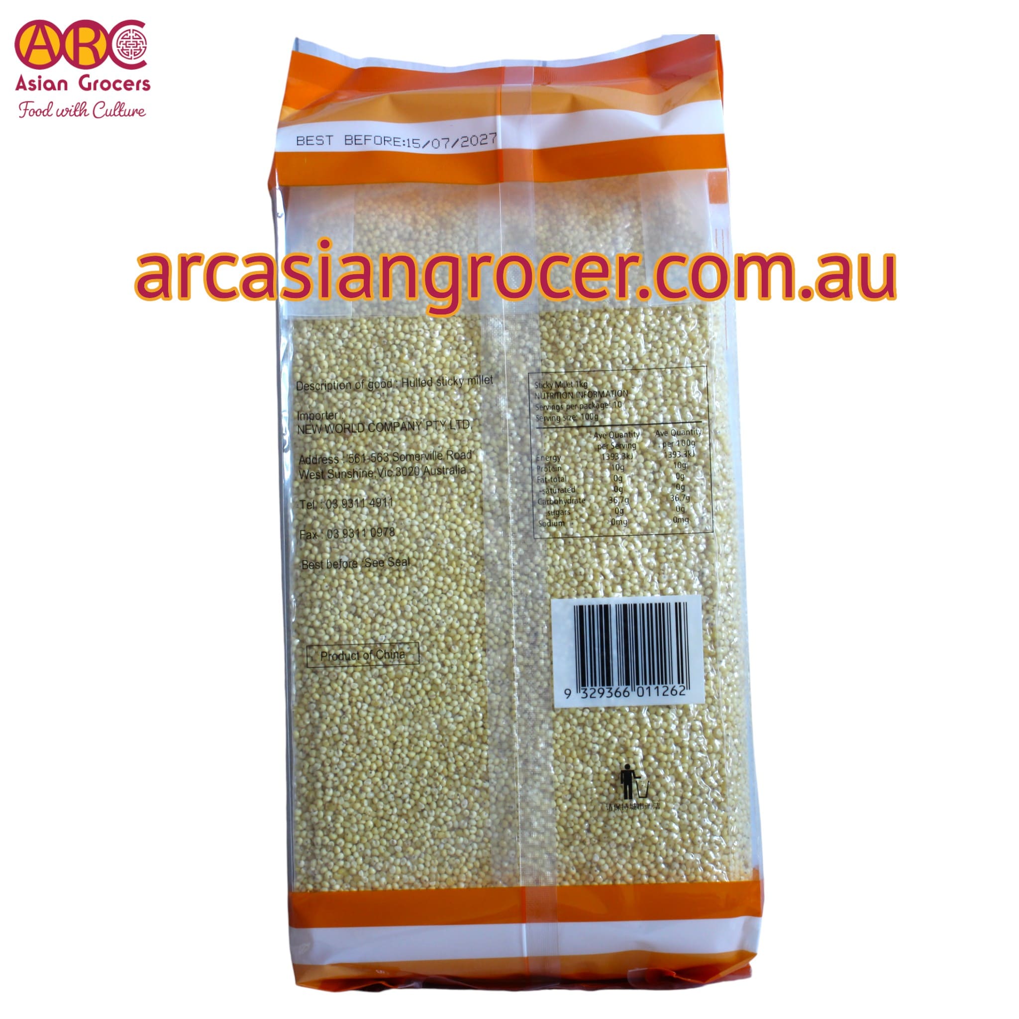SAKURA HULLED STICKY MILLET 1KG