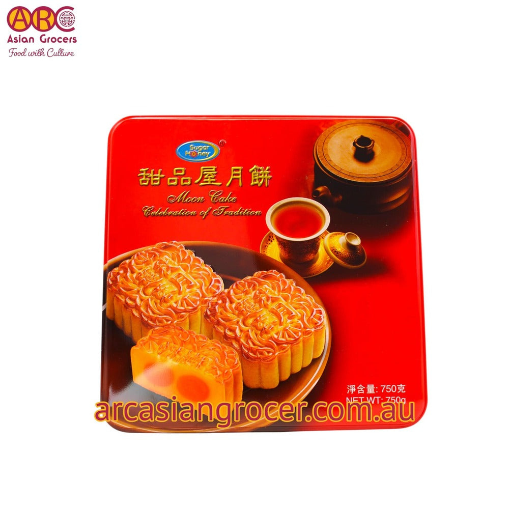 Sugar Honey White Lotus Paste With 2 Egg Yolks Mooncake 750g (Best Before: 20-12-2026)