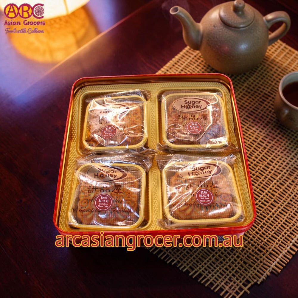 Sugar Honey Red Bean Paste Mooncake 4 Pieces 750g (Best Before: 20-12-2026)