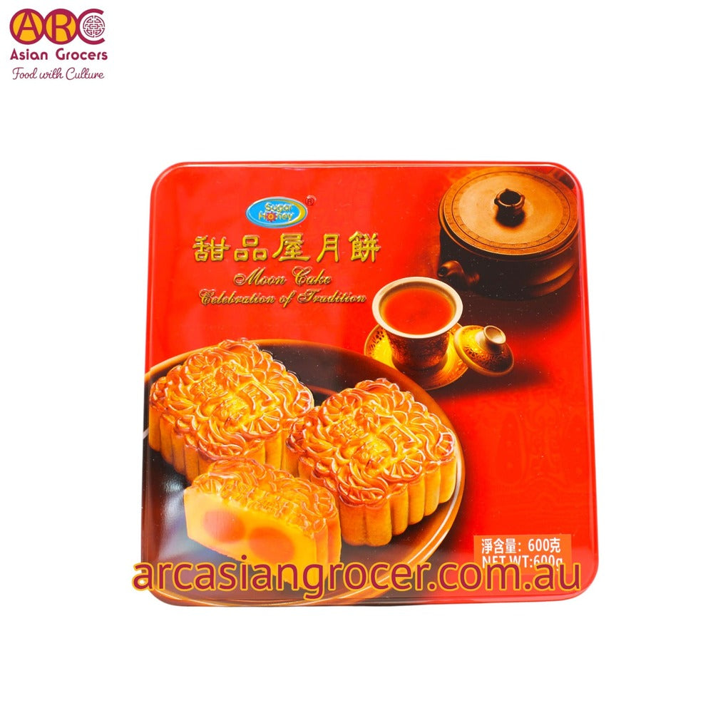 Sugar Honey Walnut Jujube Red Bean Mooncake 4 Pieces 750g (Best Before: 20-12-2026)