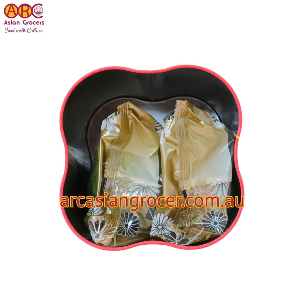 Casa Hana Black Sesame Gold & Matcha Red Bean Omochi Mooncake 2 Pieces (Best Before: 31-10-2026)