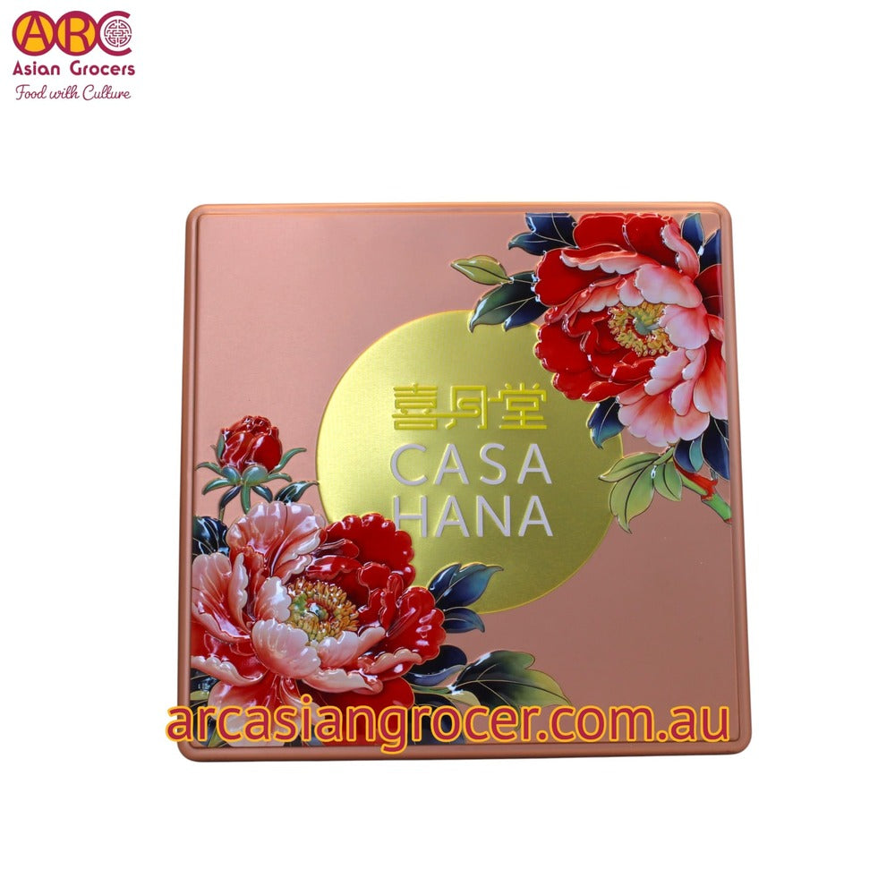 Casa Hana Peony Rhapsody Mooncake 4 Pieces (Best Before: 31-10-2026)
