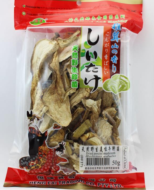 Heng Fai Brand Dried Porcini Mushroom 50g