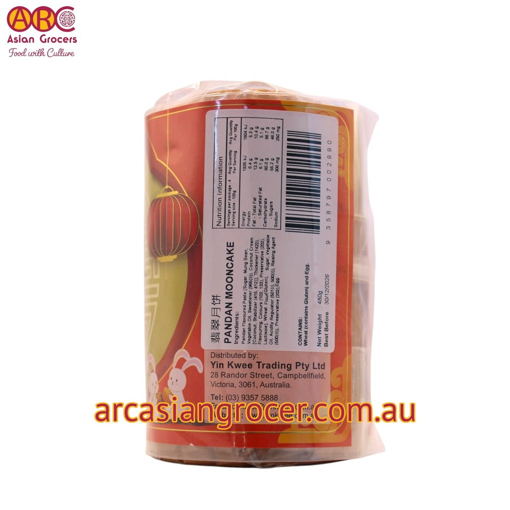 Yin Kwee Pandan Paste Mooncake 480g (Best Before: 30-12-2026)