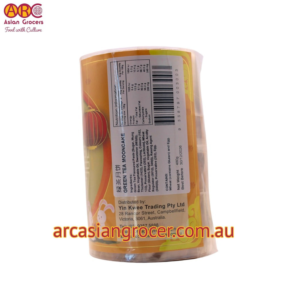 Yin Kwee Green Tea Paste Mooncake 480g (Best Before: 30-12-2026)