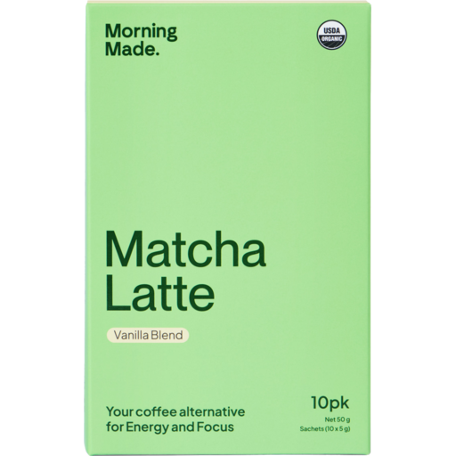 Morning Made. Vanilla Blend Matcha Latte 10 Sachets