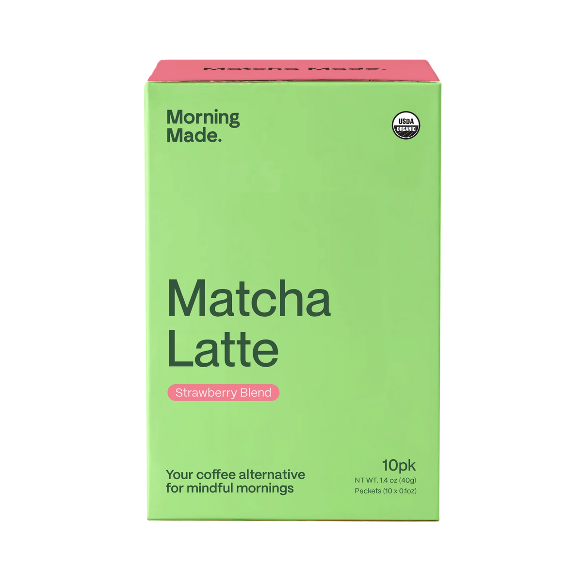 Morning Made. Strawberry Blend Matcha Latte 10 Sachets (Best Before: 30-07-2027)