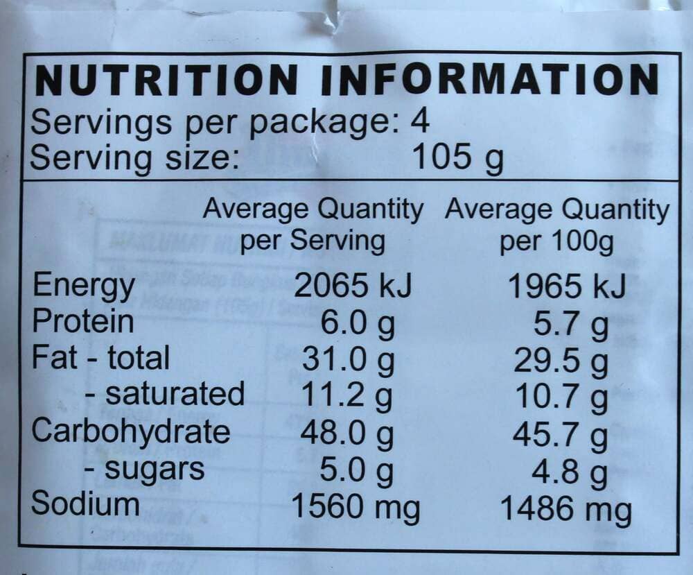 Ibumie Penang White Curry Mee 4 x 105g