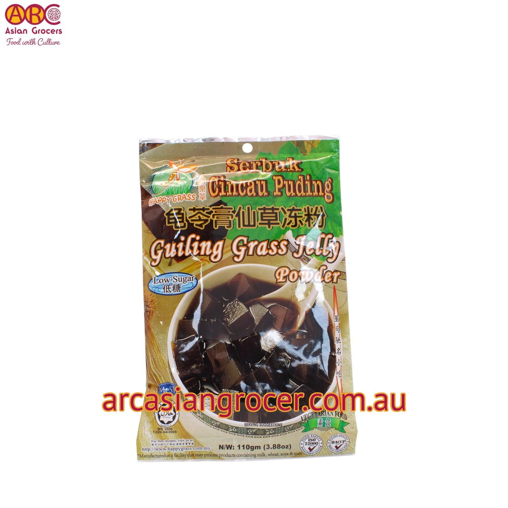 Happy Grass Serbuk Gincau Pudding (Guiling Grass Jelly Powder) 110g
