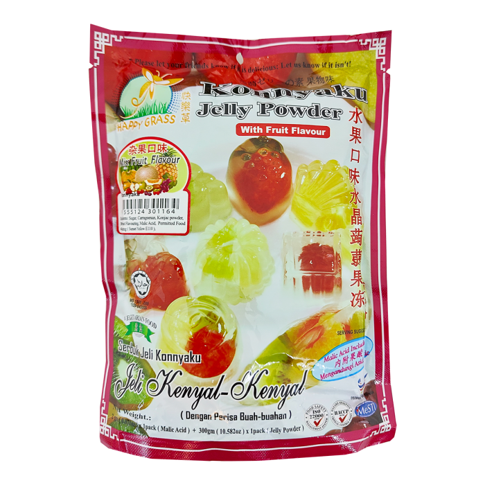 Happy Grass Mixed Fruit Flavour Konnyaku Jelly Powder 300g