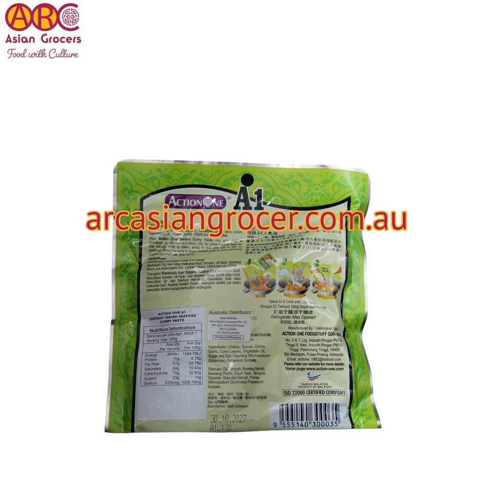 Action 1 Instant Indian Seafood Curry Paste 230g