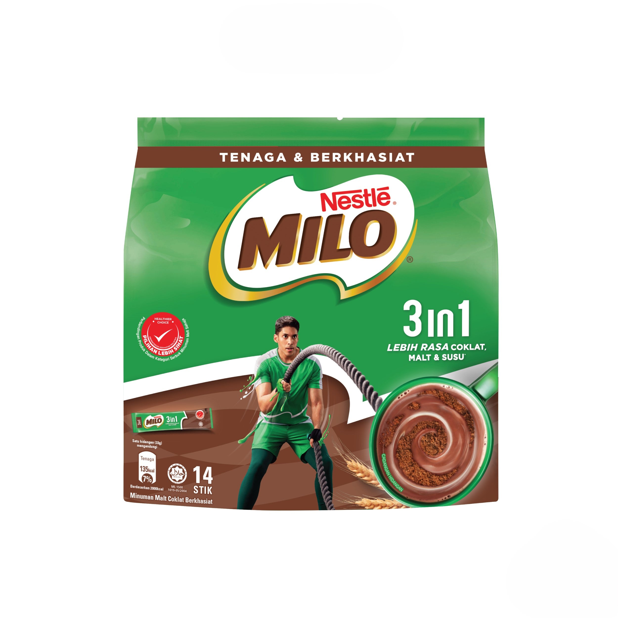 Nestle Milo 3 in 1 Powder 14 Sticks (Best Before: 31-03-2027)
