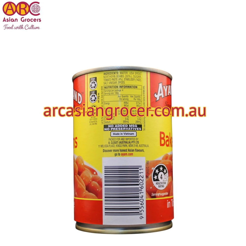 Ayam Brand Baked Beans In Tomato Sauce 425g