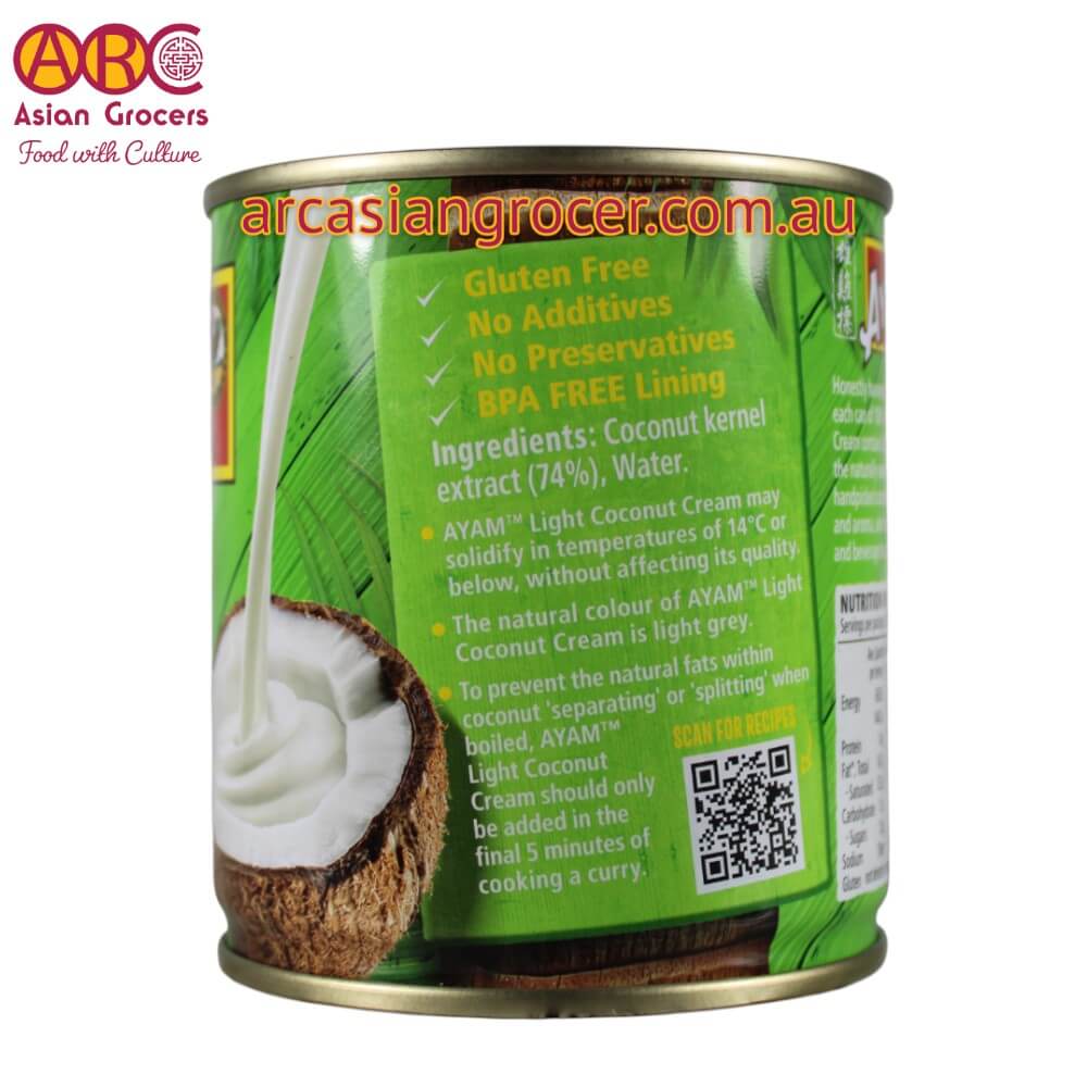 Ayam 100% Natural Light Coconut Cream 270ml