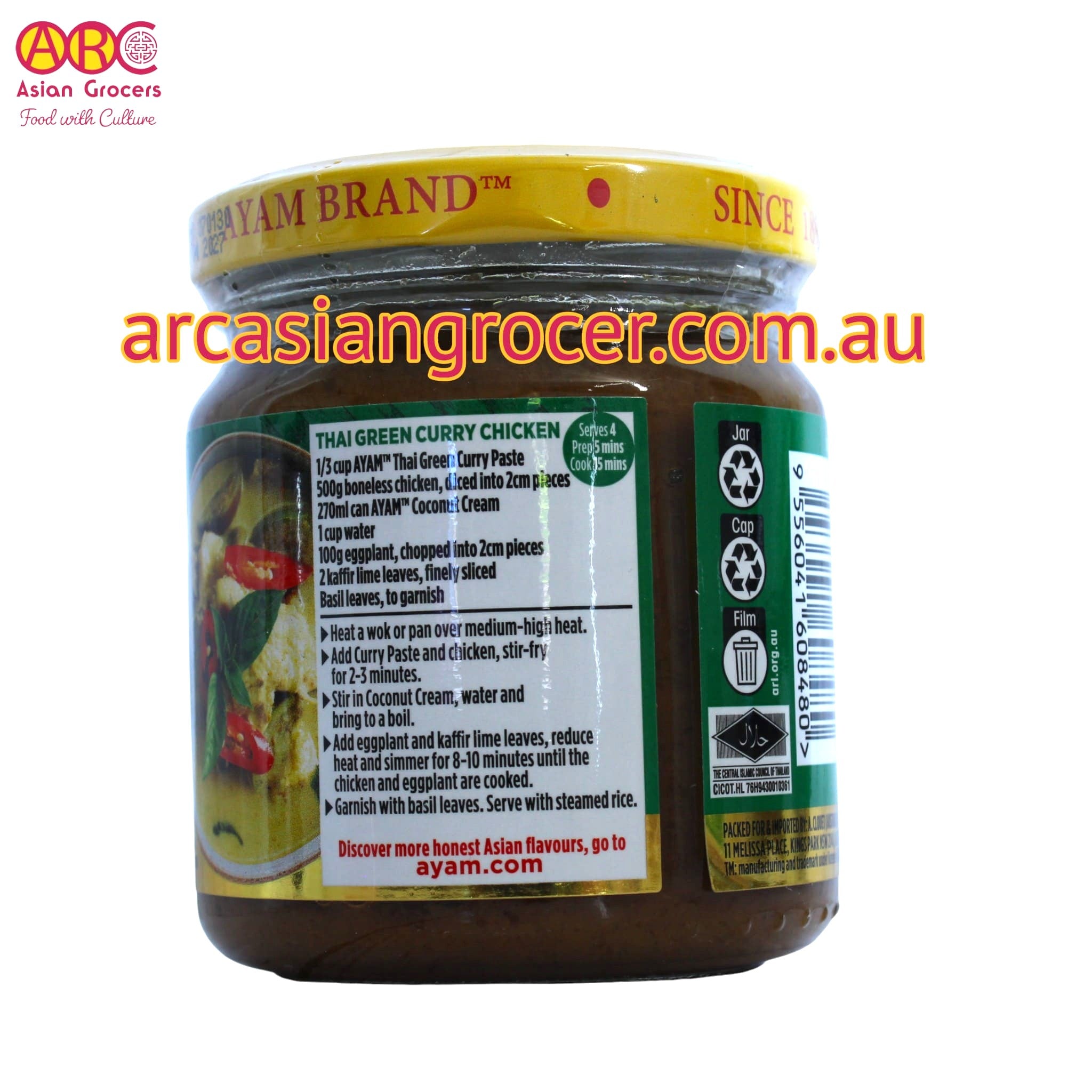 Ayam Thai Green Curry Paste 195g