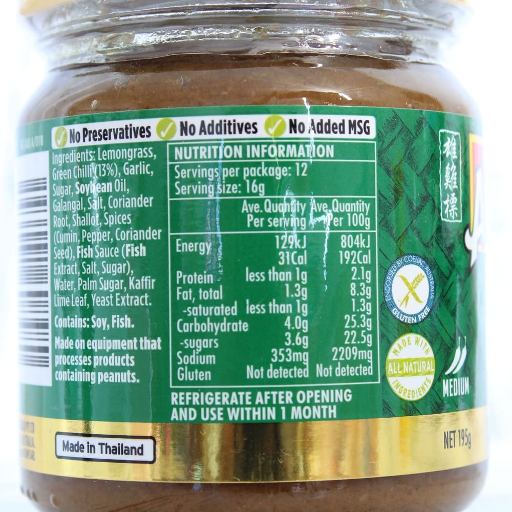 Ayam Thai Green Curry Paste 195g