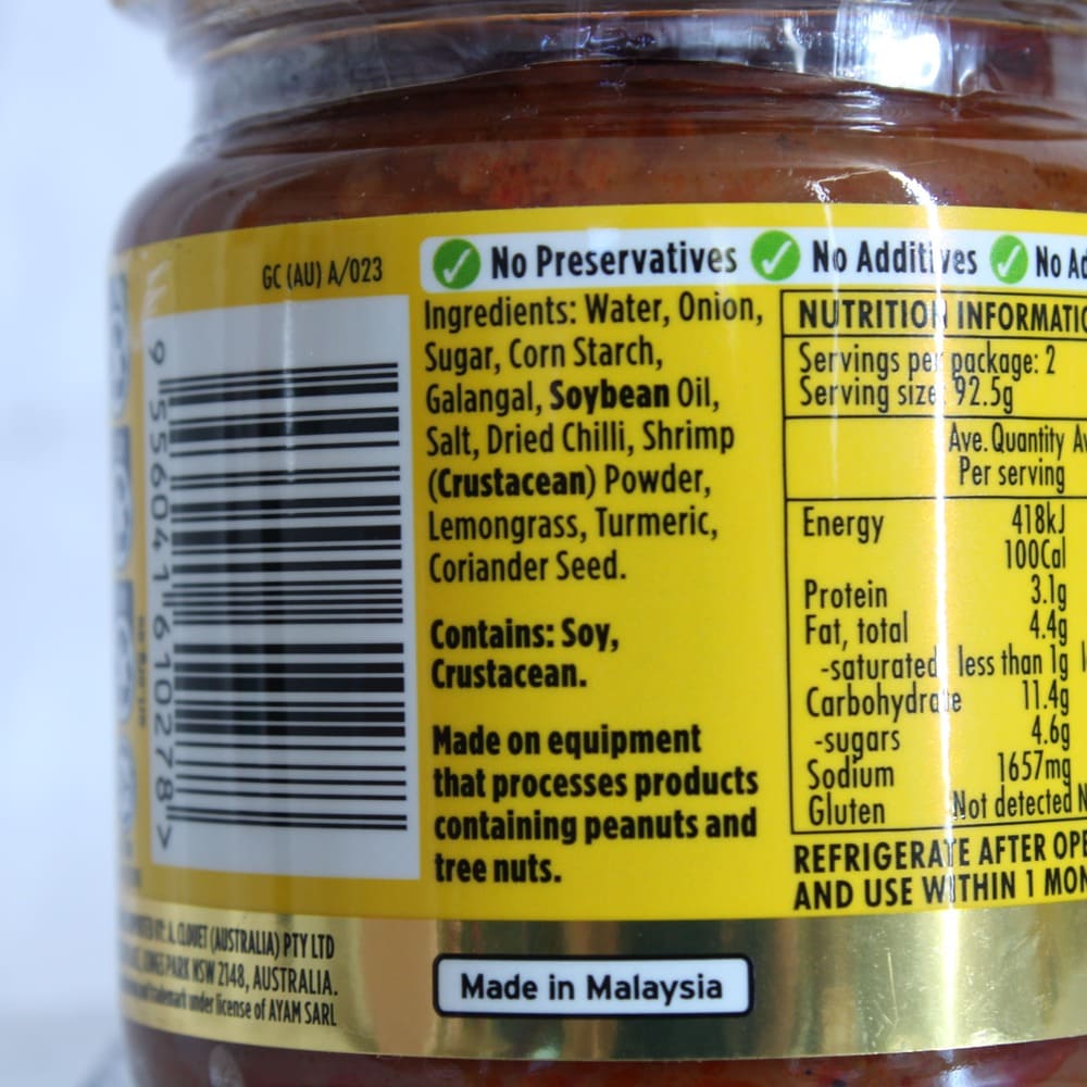Ayam Malaysian Laksa Paste 185g
