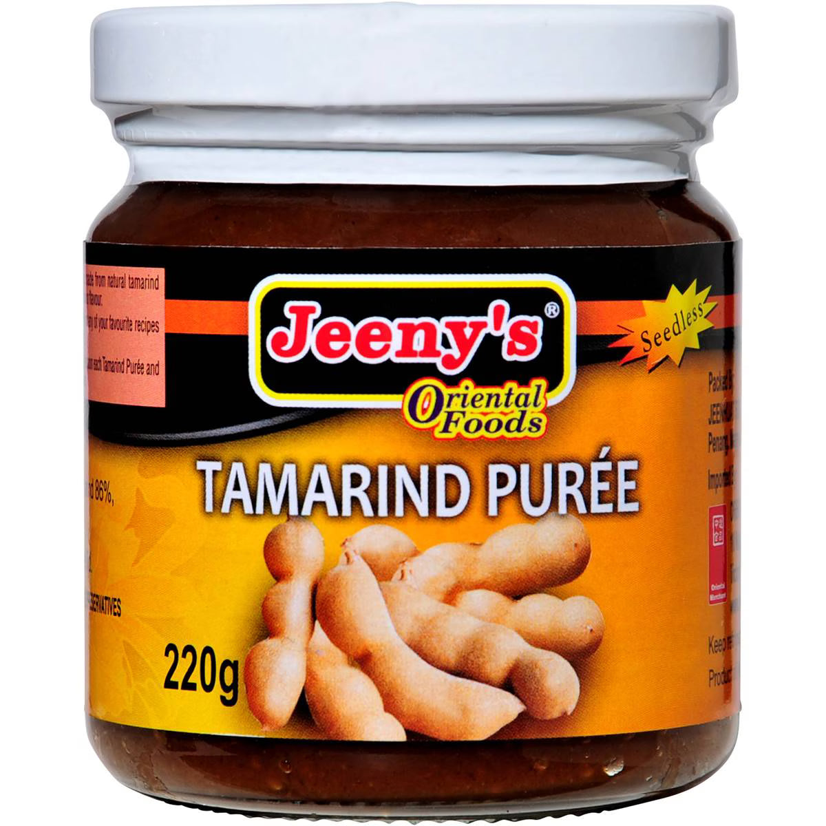 Jeeny's Tamarind Puree (Seedless) 220g