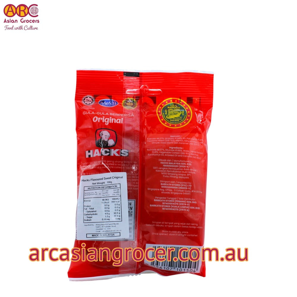 Hacks Gula Gula Original Flavour Candy 100g
