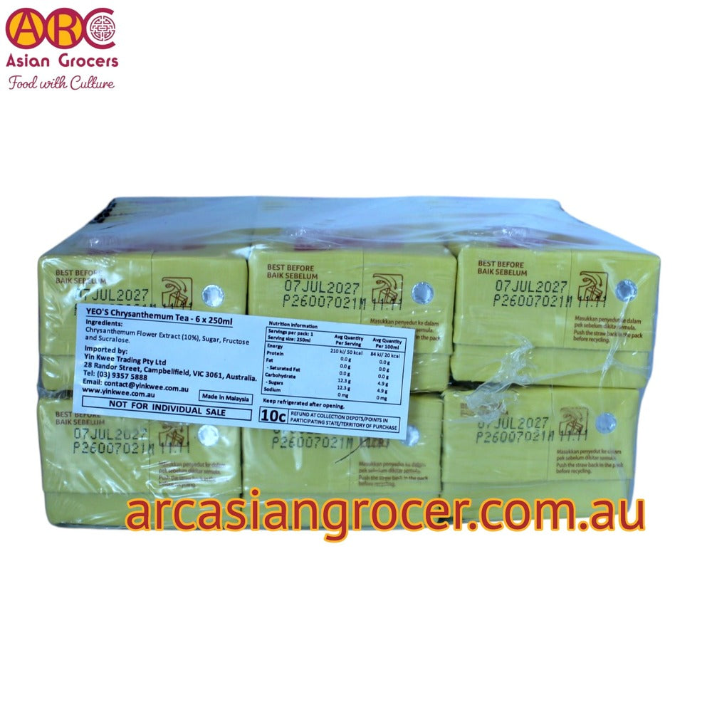 Yeo's Chrysanthemum Tea Drink 6*250ml
