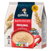 Quaker 3-in-1 Oat Cereal Drink Original 14 Sachets (Best Before: 23-02-2027)