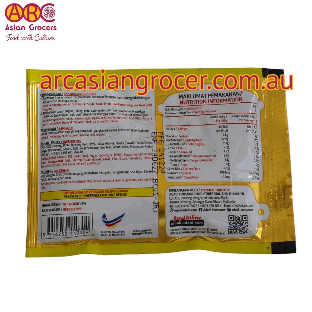 Adabi Perencah Nasi Goreng Fried Rice Paste 30g