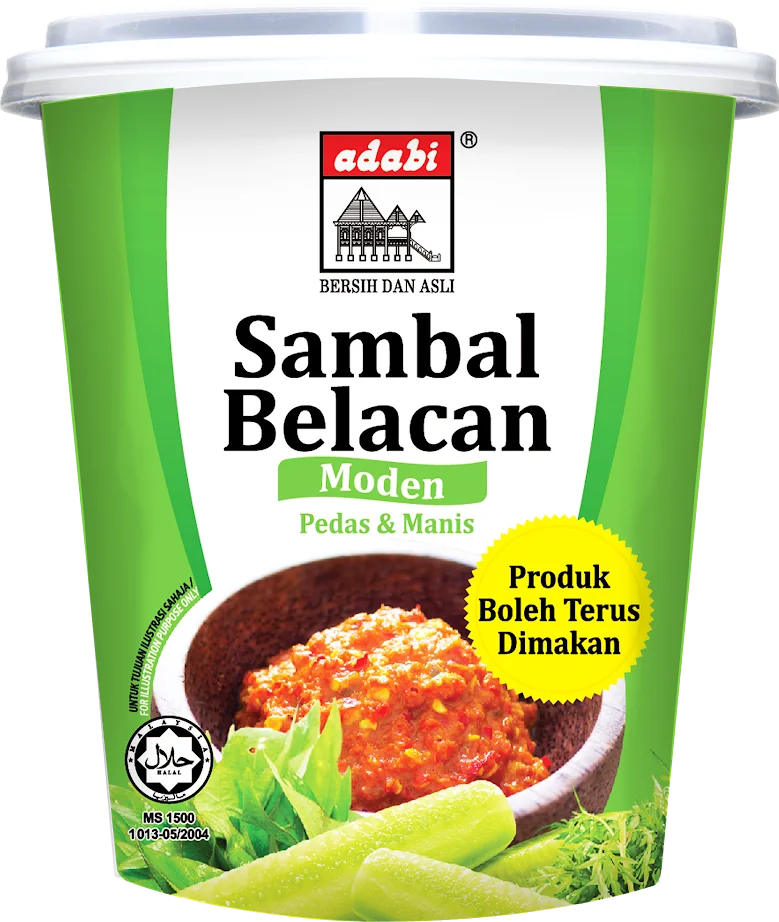 Adabi Sambal Belacan Modern Spicy & Sweet 200g (Best Before: 12-07-2027)