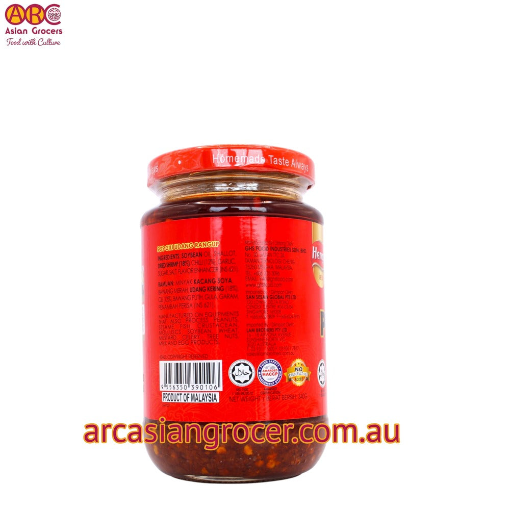 Heng's Crispy Prawn Chilli 340g (Best Before: 30-06-2028)